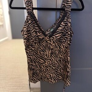 Zebra Print Women's Top
